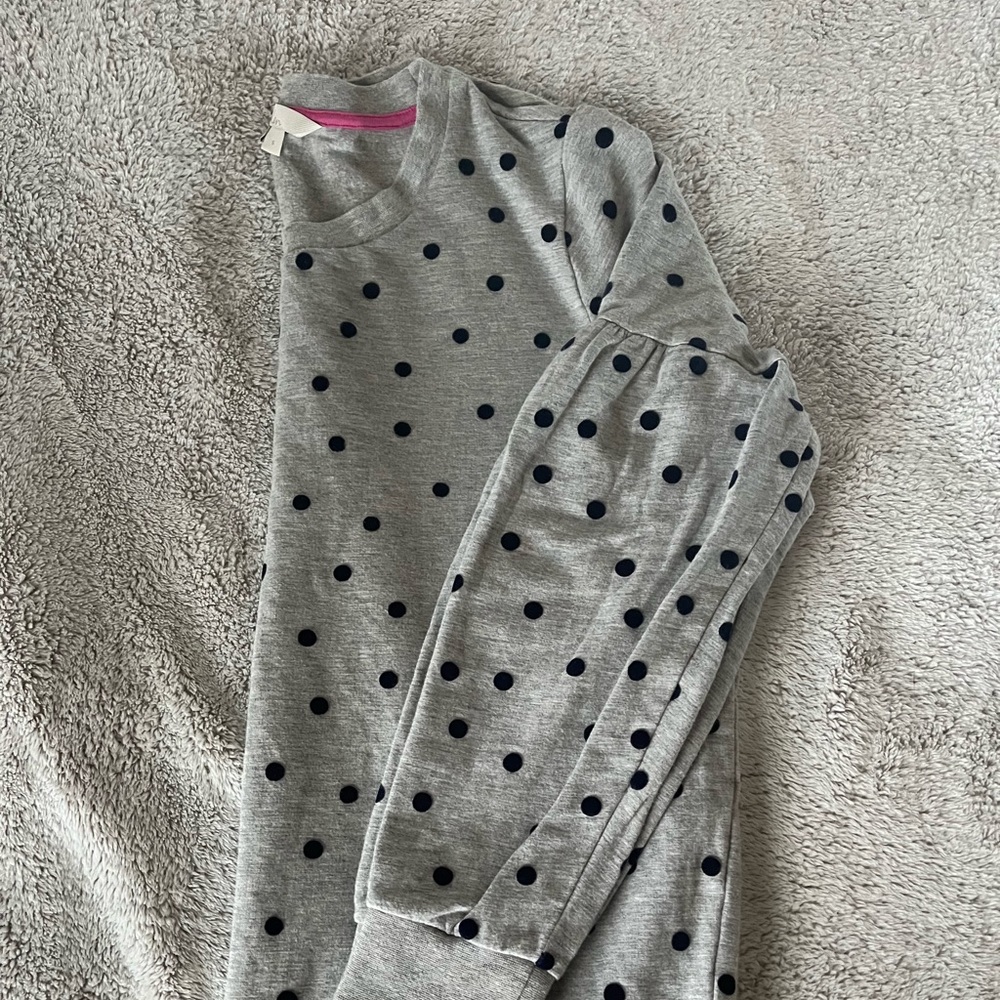 BODEN Renee velvet dot sweatshirt
